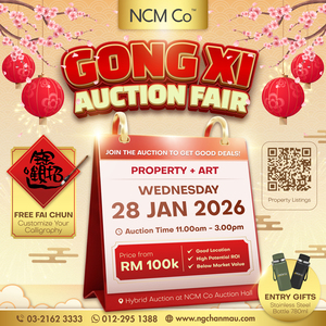 Gong Xi Auction Fair: Start the Lunar New Year with Smart Property Investments 