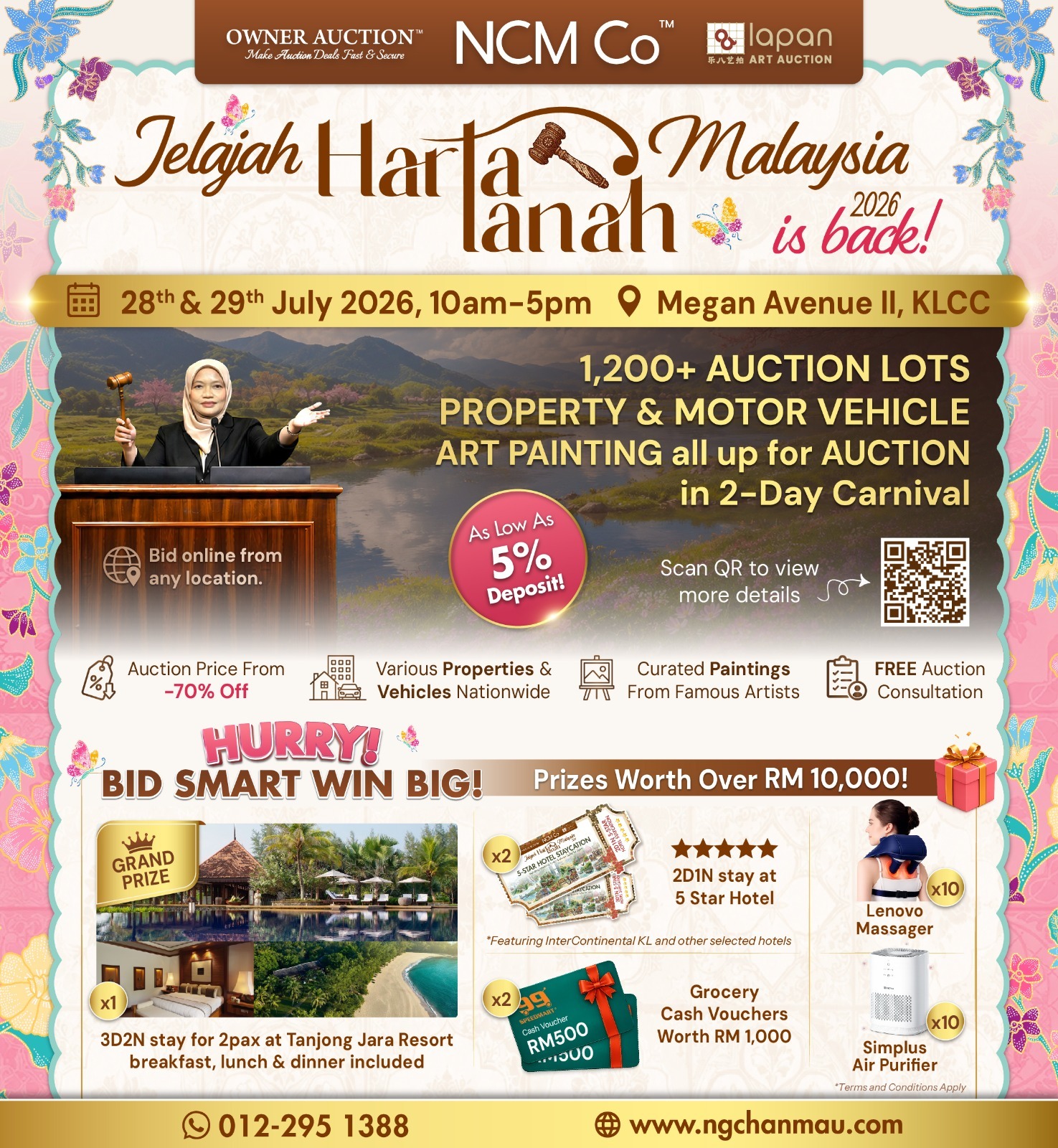 Jelajah Harta Tanah Malaysia 2026 Returns with Over 1,200 Property, Auto & Art Auction Opportunities