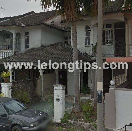 Auction 2 Storey Terrace House in Taman Nirwana Penang for RM150000