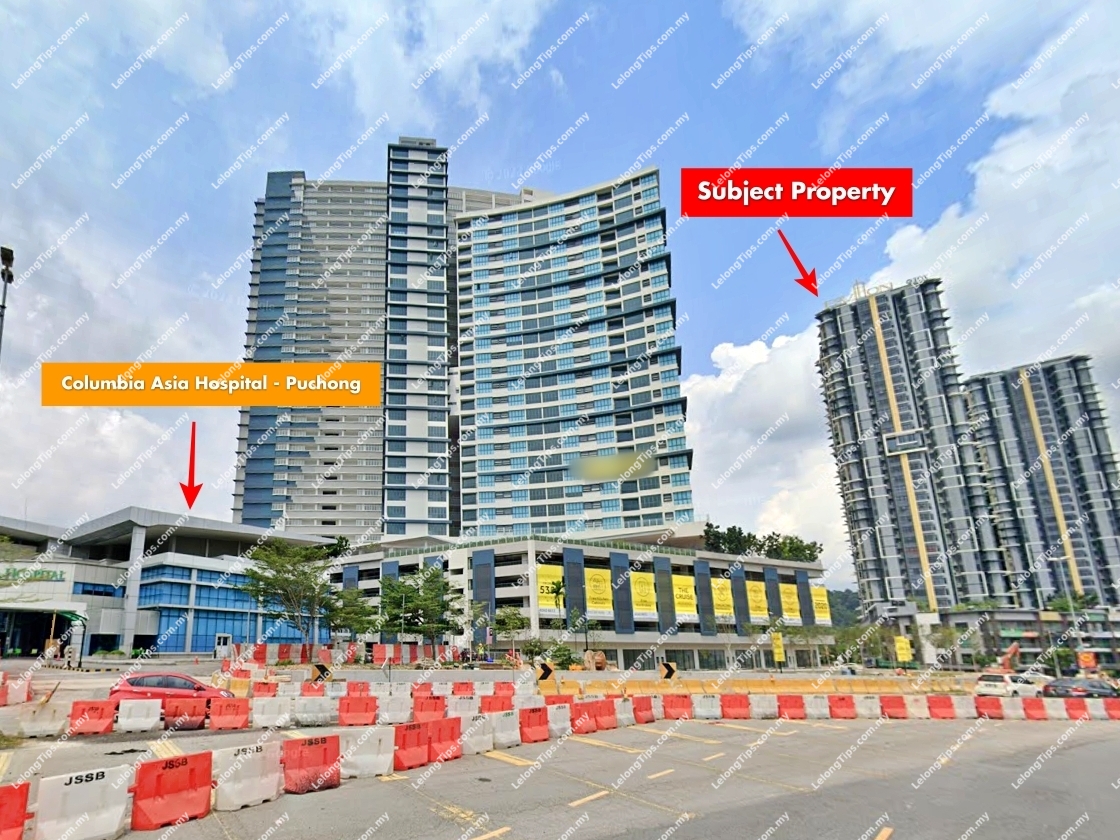 [Beside Columbia Asia Hospital - Puchong] Pavilion Service Apartment (Le Pavilion) [Completed in 2019; 5 min to Taman Perindustrian Puchong LRT Station; 6 min to Lotus's Puchong; 7 min to IOI Mall Puchong]