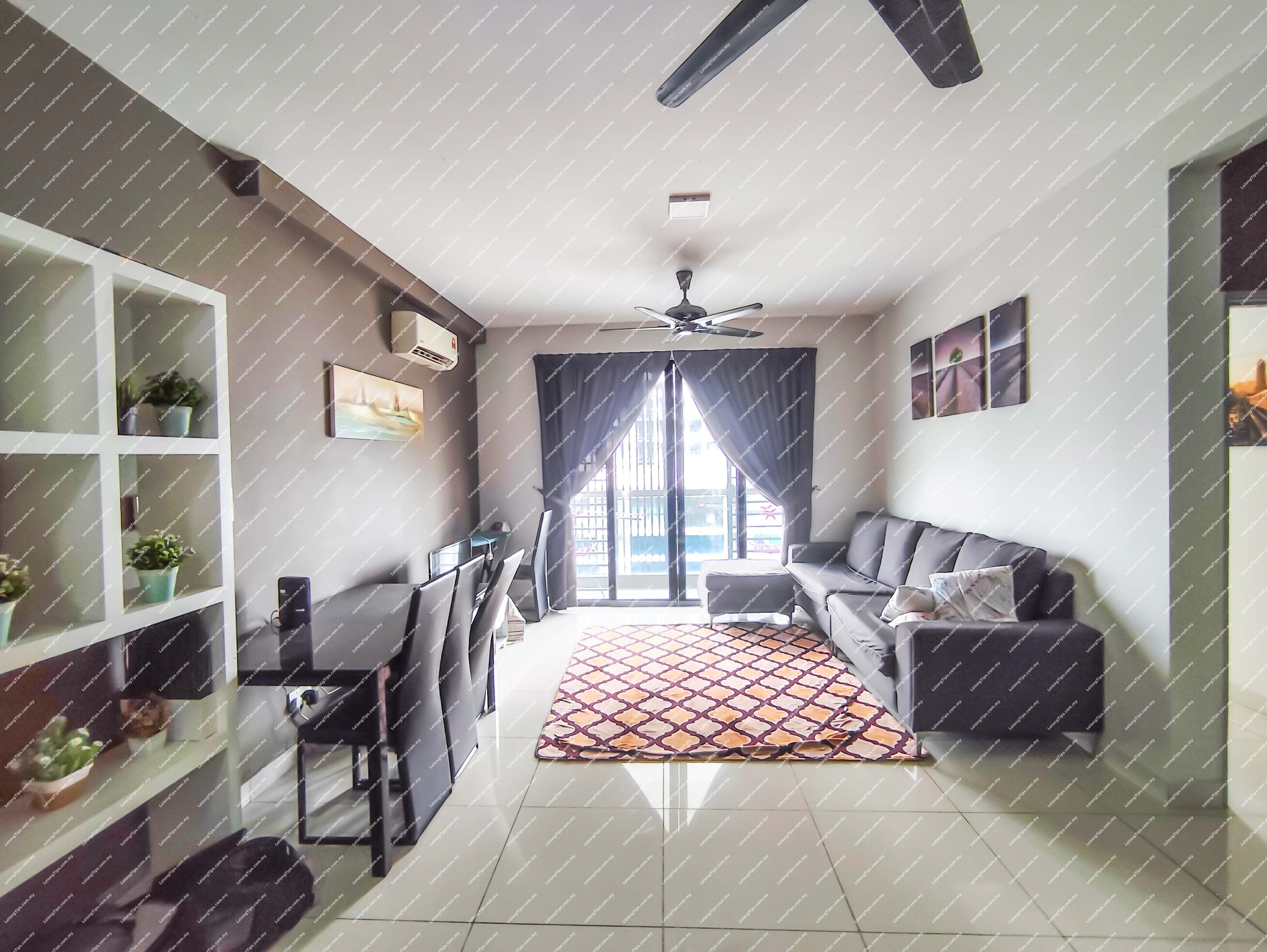 [Dual-key unit; Ideal unit for investment] Service Apartment [7 min walk to Taman Suntex MRT Station; 7 min to Taman Connaught Night Market, Leisure Mall & EkoCheras Mall]