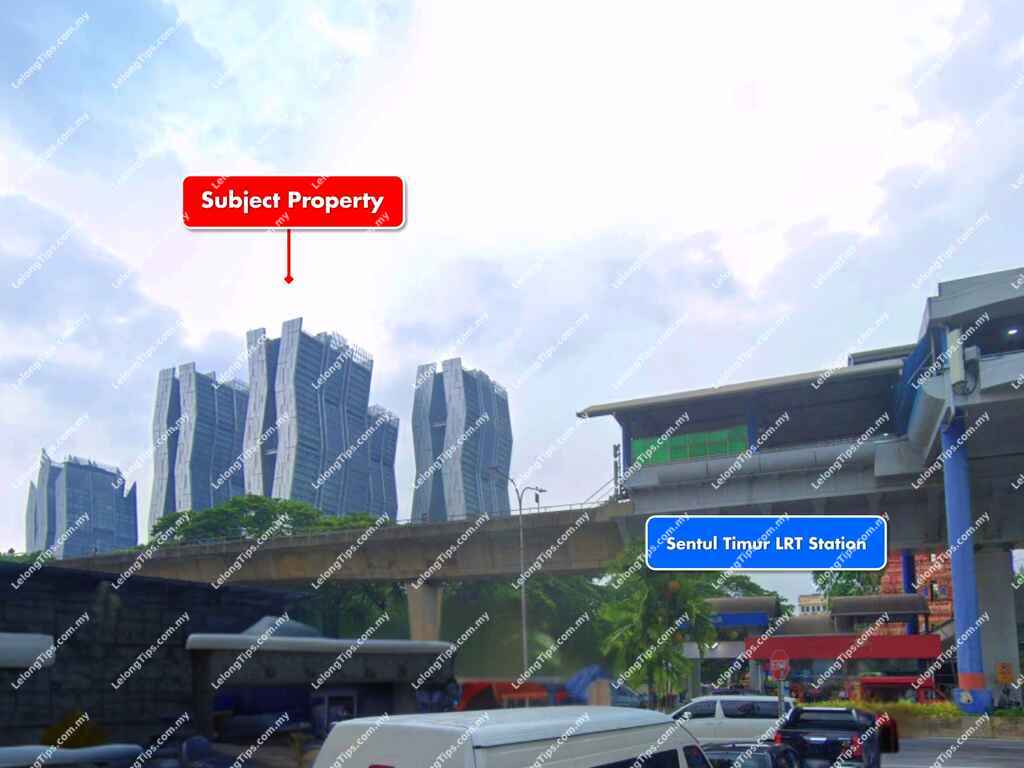 [Strategically positioned facing the main road] Condominium [10 min to Sunway Putra Mall & Quill City Mall KL]