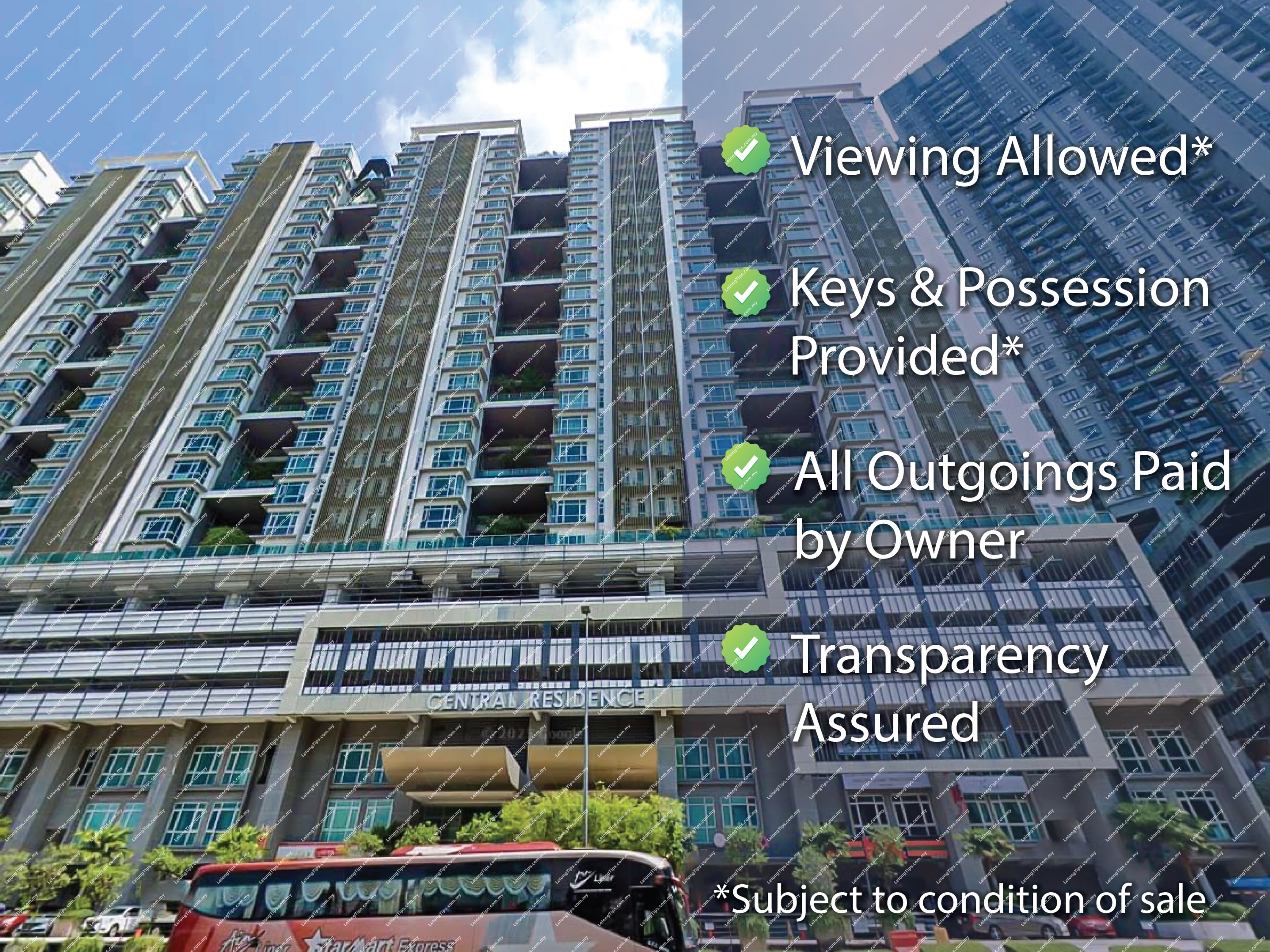[Gated & Guarded with Multi-Tier Security] Service Apartment [Easy Link to Buses,MRT,LRT & KTM via the nearby TBS Hub]