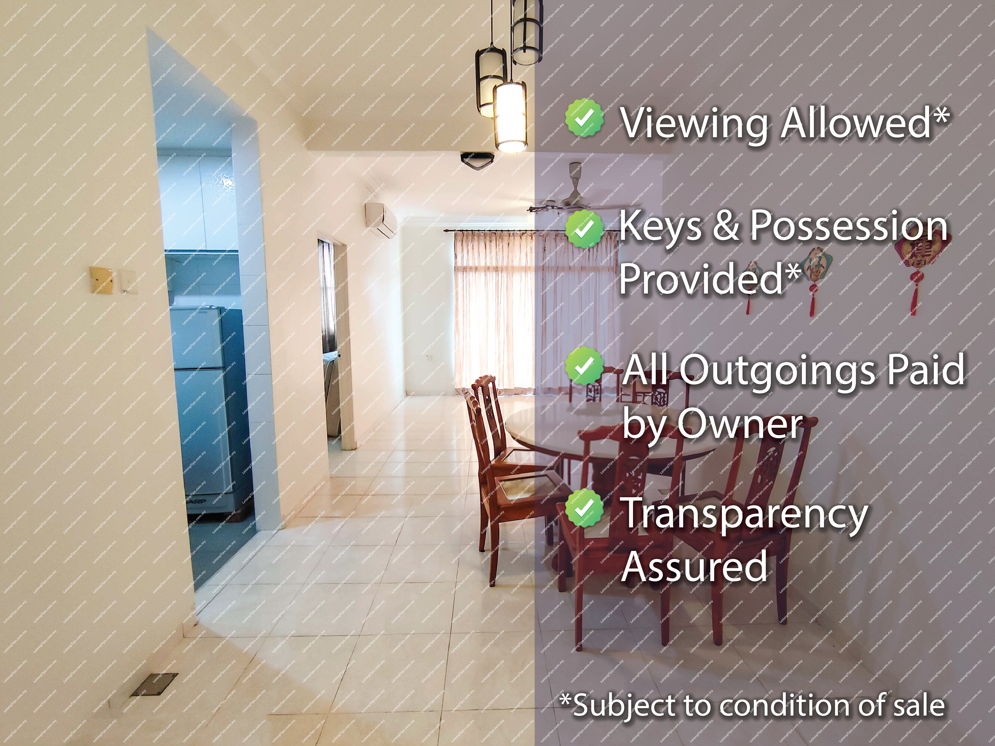 [Fully Furnished High-Floor Condo and Low-Density Living] Condominium [Walking Distance to SMK Tun Tuah]