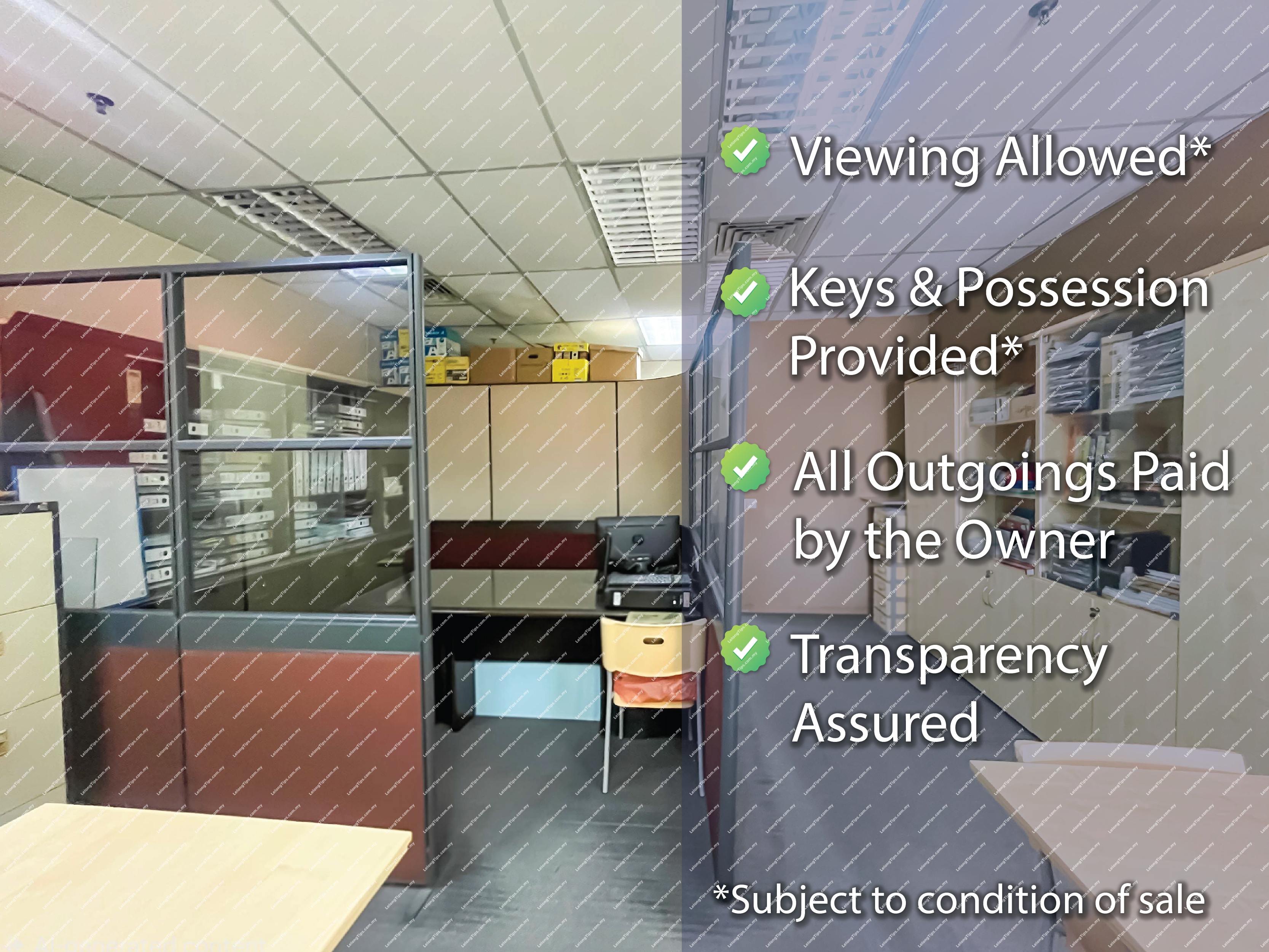 [Renovated unit; Ideal for ready-to-use office space] Office [3 min walk to shops, banks & eateries along Jalan Othman (PJ Old Town), 6 min to Taman Jaya LRT Station]