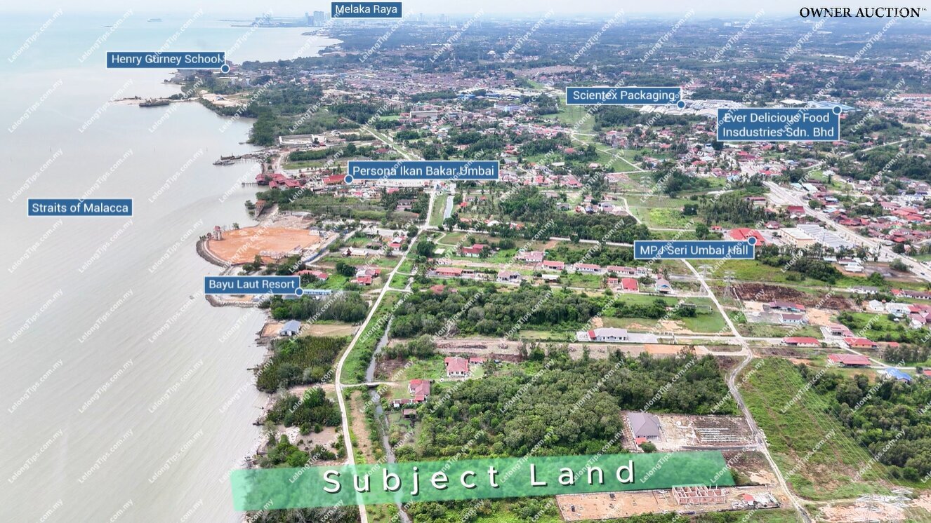 [Sea View Land; Easy Road Access] Agricultural Land [3 min drive to Jeti Umbai and Medan Ikan Bakar Umbai]