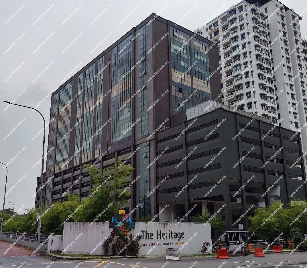 [Next to SILK Highway & Sungai Besi Expressway] 10 Storey Office Tower known as “The Heritage Tower” with carparks
