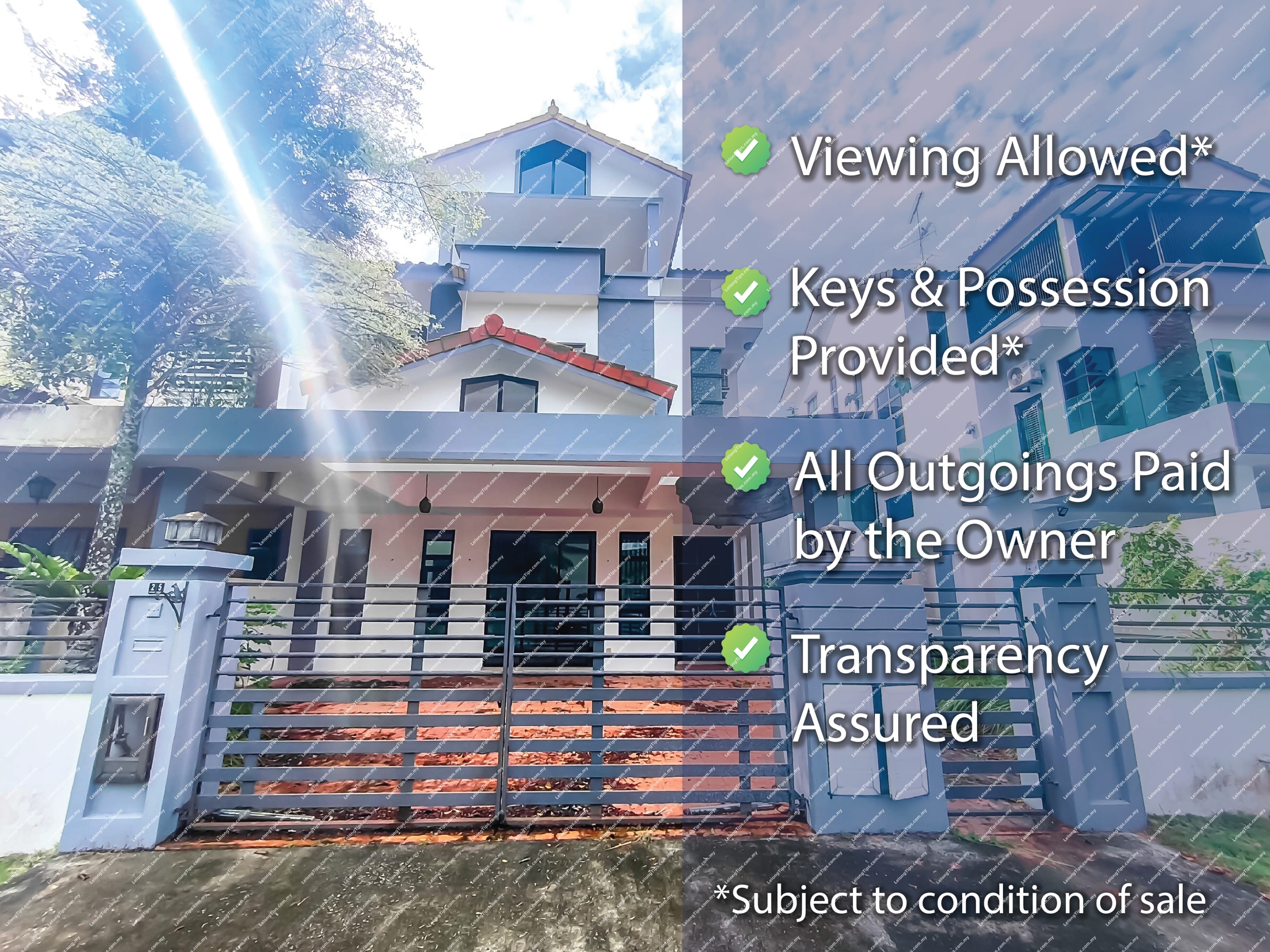 [Gated and Guarded Housing Area, Renovated House, Partially Furnished] 3 Storey Semi Detached House [10 min to Mydin Mall Mutiara Rini, 10 min to Skudai Terminal Tun Aminah]