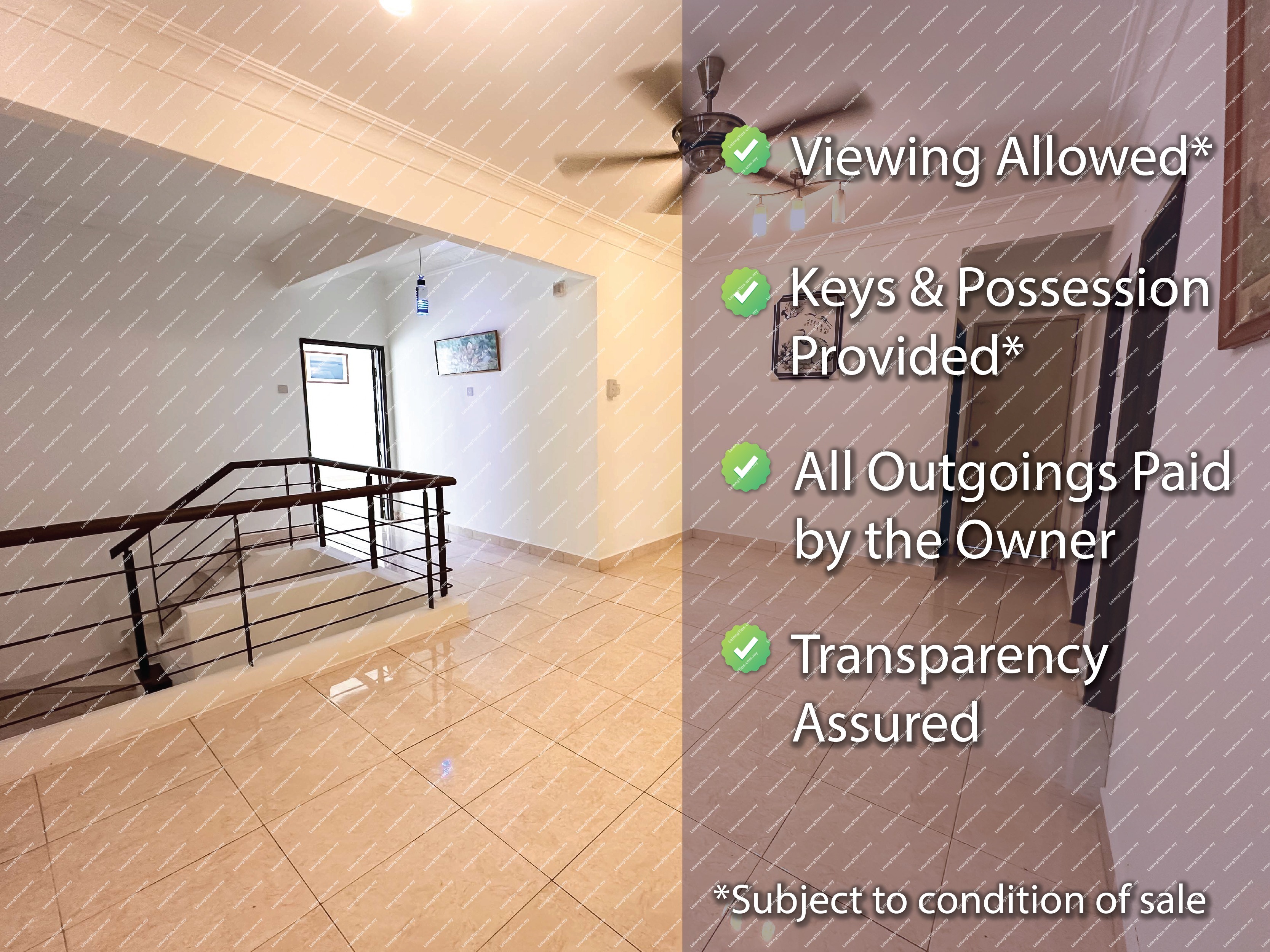 [Partially Furnished, Jalan Sri Utara] Town House [9 min to KTM Kampung Batu, 10 min to Mrt Station Kentonmen]