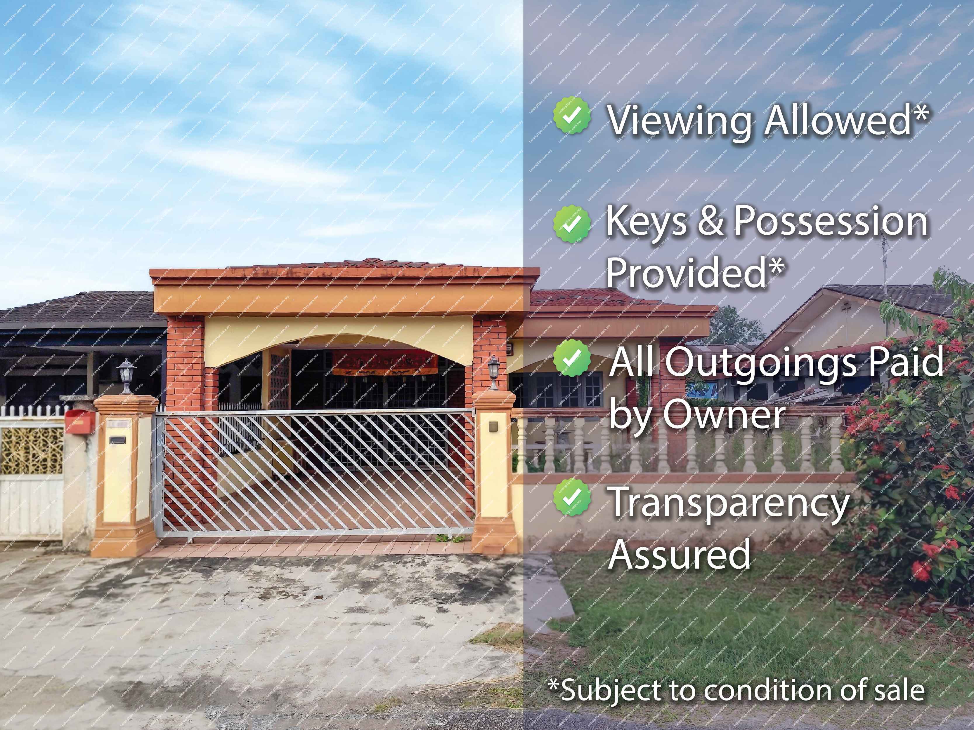 [Vacant Unit] 1 Storey Semi Detached House [Easy access to the North–South Expressway]