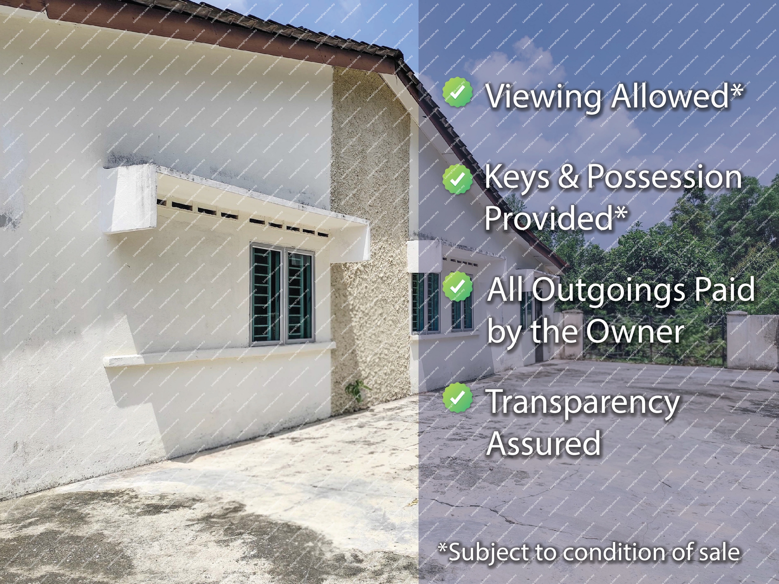 [Vacant unit – immediate move-in] 1 Storey Terrace House [Easy accessible via Ipoh South & North Highway]