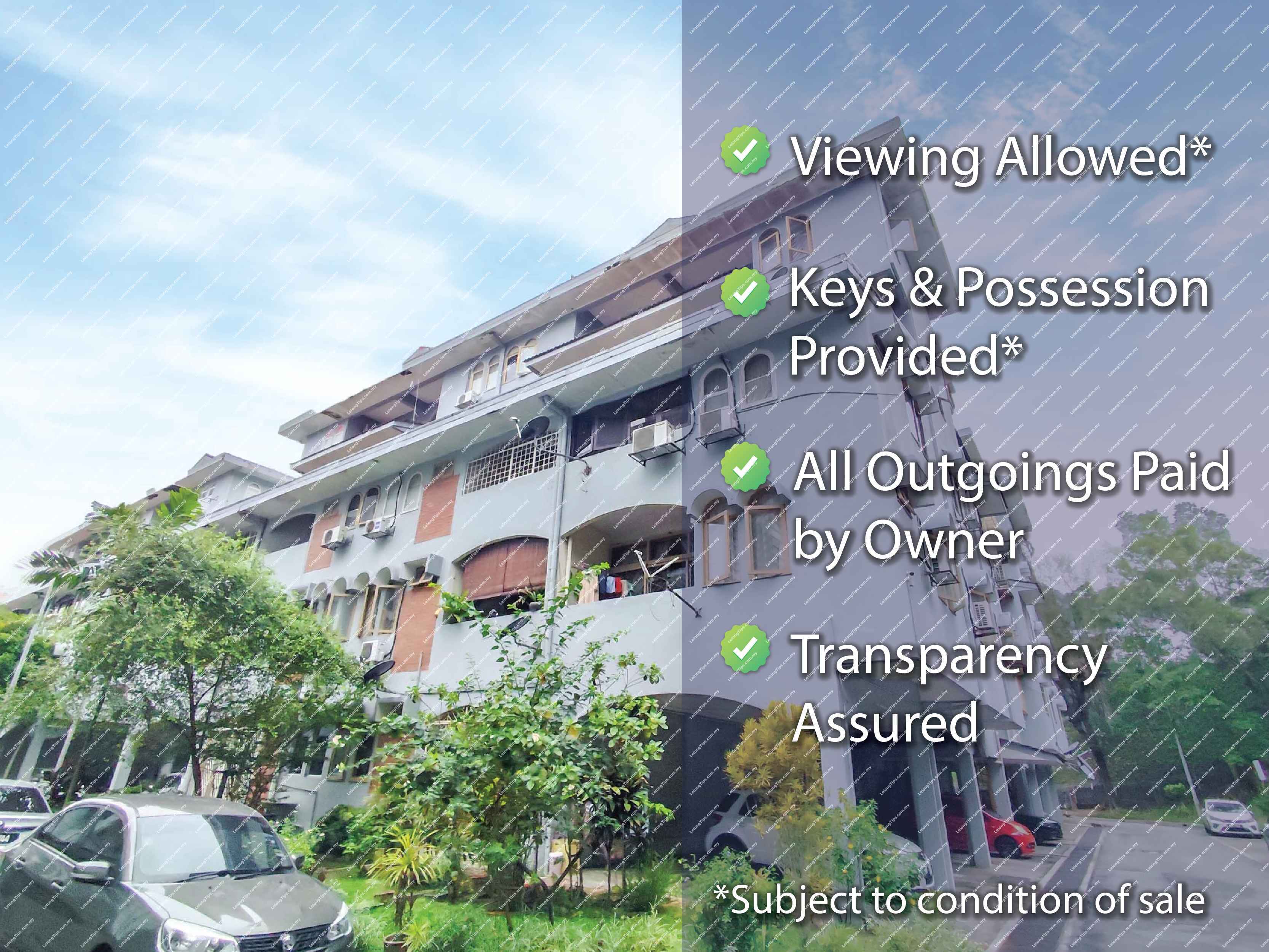 [24-hour security] Apartment [Easy access to DUKE, MRR2 & Jalan Ampang]
